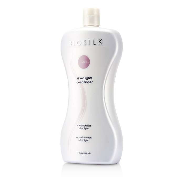 Кондиционер Biosilk Silver Lights для нейтрализации желтизны и ухода за серыми и белыми волосами, 1000 мл