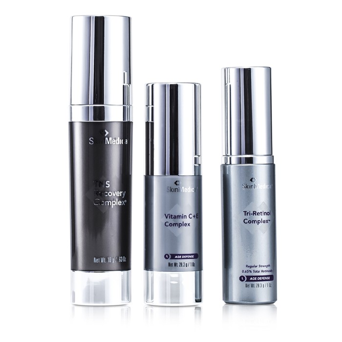 Косметический набор для восстановления кожи Skin Medica TNS Regeneration System, 3 шт. (TNS Recovery, витамин C+E, Tri-Retinol)