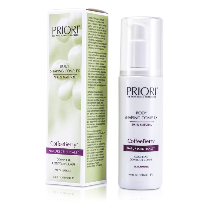 Brand: PrioriOld Name: CoffeeBerry Body Shaping Complex/ Slimming Body ComplexSize: 180ml/6ozDescription: Priori представляет инновационный комплекс для формирования силуэта тела, который сочетает в себе натуральные активные ингредиенты для достижения впе