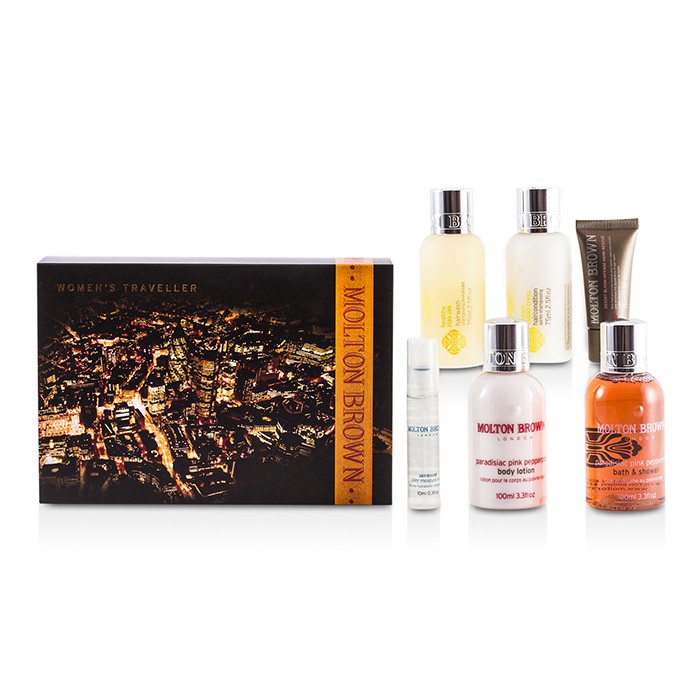 Набор продуктов для ухода за телом и волосами Molton Brown, 6 предметов в косметичке