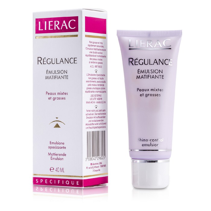 Эмульсия Lierac Regulance для контроля блеска и матирования кожи лица, 40 мл