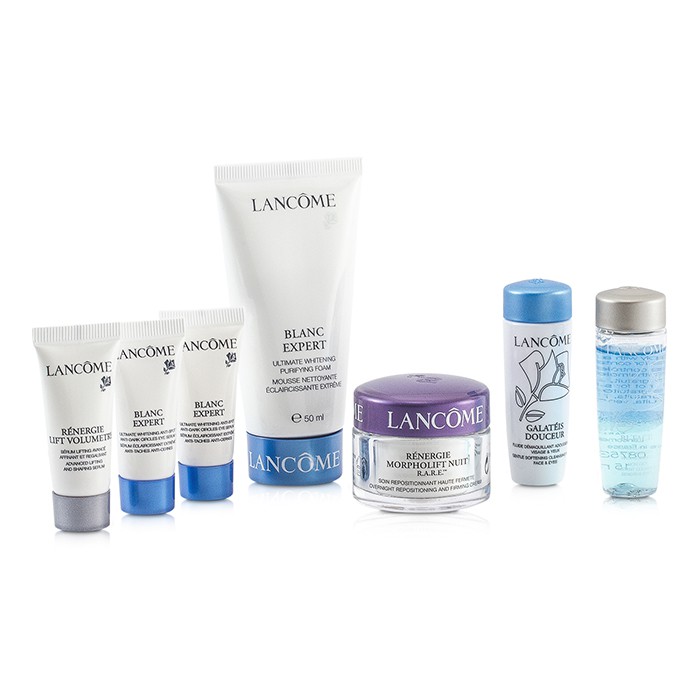 Набор для путешествий Lancome: очищение и уход для кожи, 7 шт.
