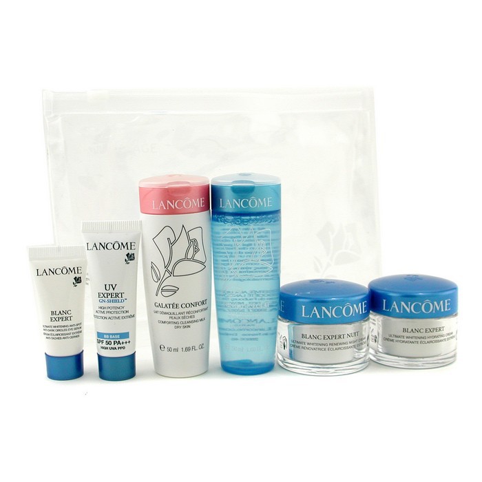 Набор для ухода за кожей Lancome с увлажняющим кремом, тонером и сывороткой, 6 шт.