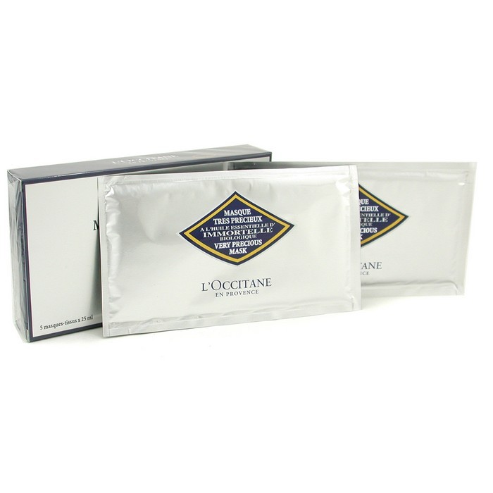 Тканевая маска L'Occitane с бессмертником для лица, 5 шт.