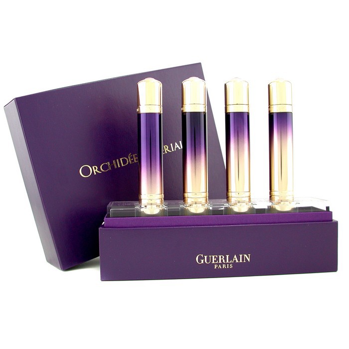 Курс интенсивного ухода Guerlain с экстрактом орхидеи для лица, 4x15 мл