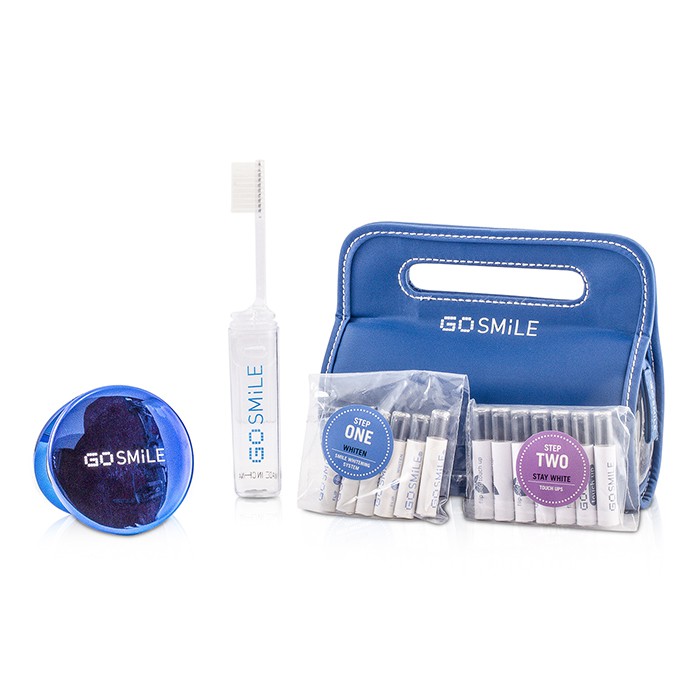 Набор для отбеливания зубов Gosmile: 6 ампул + 7 ампул для быстрого корректирования, дорожная щётка, 15 шт.