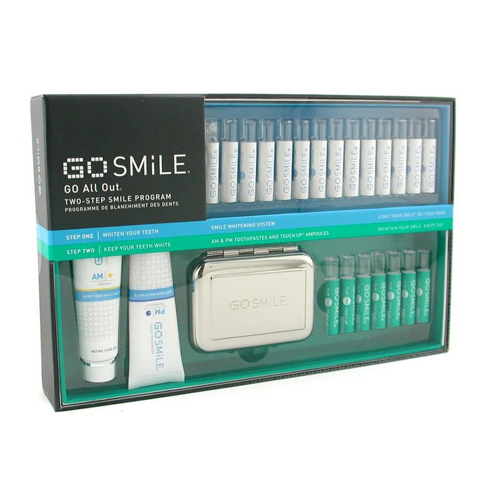 Gosmile набор для отбеливания зубов с ампулами 23 шт, включая Fresh Mint Touch Up для свежести дыхания