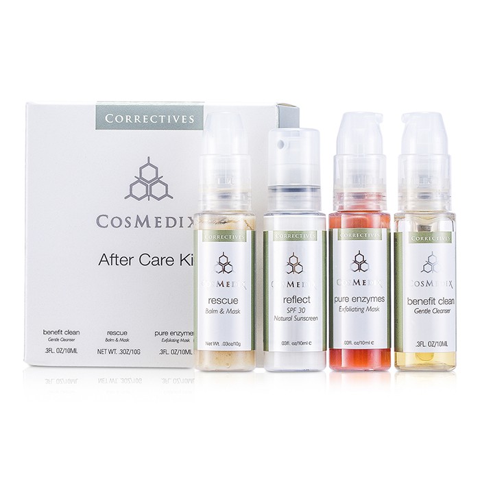 Набор после ухода Cosmedix: Benefit, Rescue, Pure Enzymes, Reflet, 4x10 мл