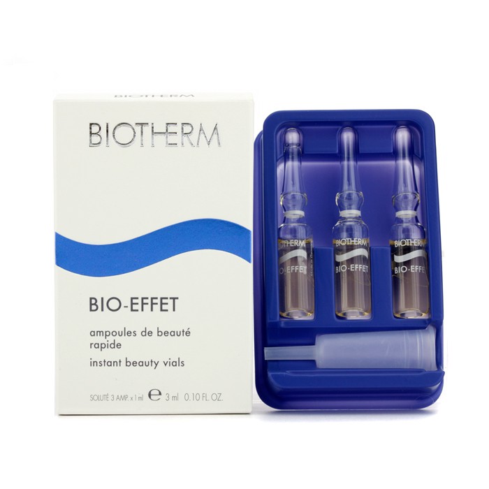 Серум для лица Biotherm с растительными экстрактами в ампулах, 3 х 1 мл для мгновенного обновления кожи