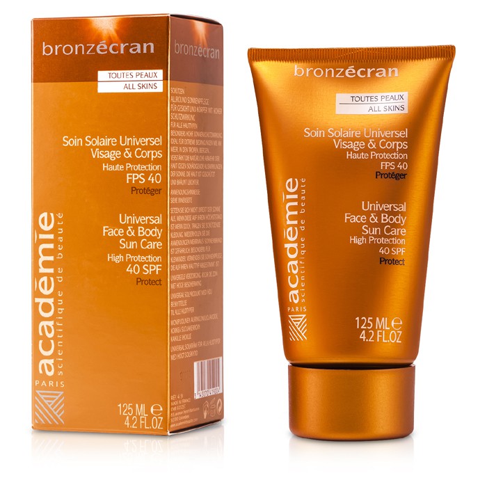 Academie бронзирующий крем с SPF 40 для лица с маслом виноградных косточек, 40 мл