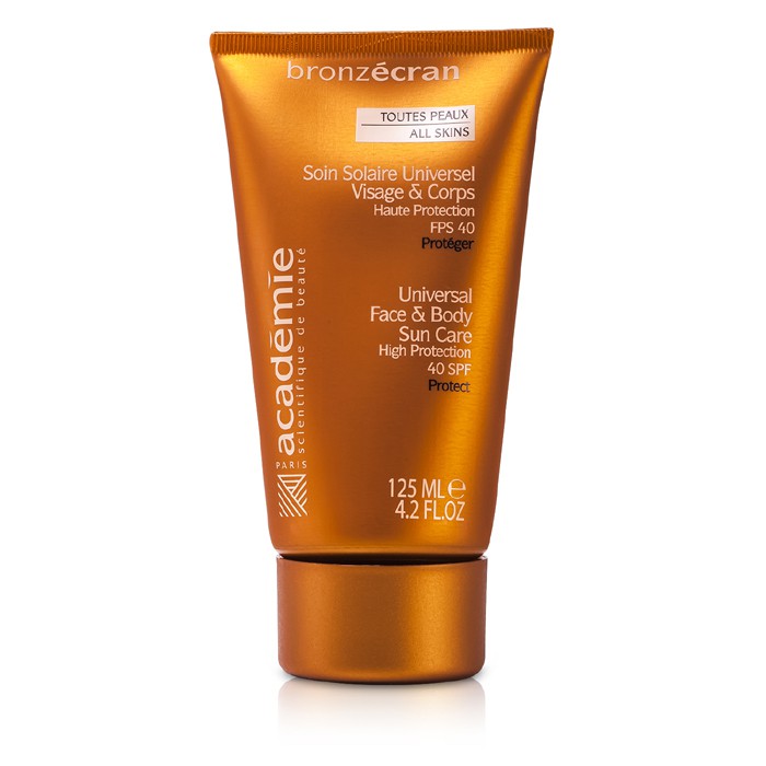 Academie бронзирующий крем с SPF 40 для лица с маслом виноградных косточек, 40 мл