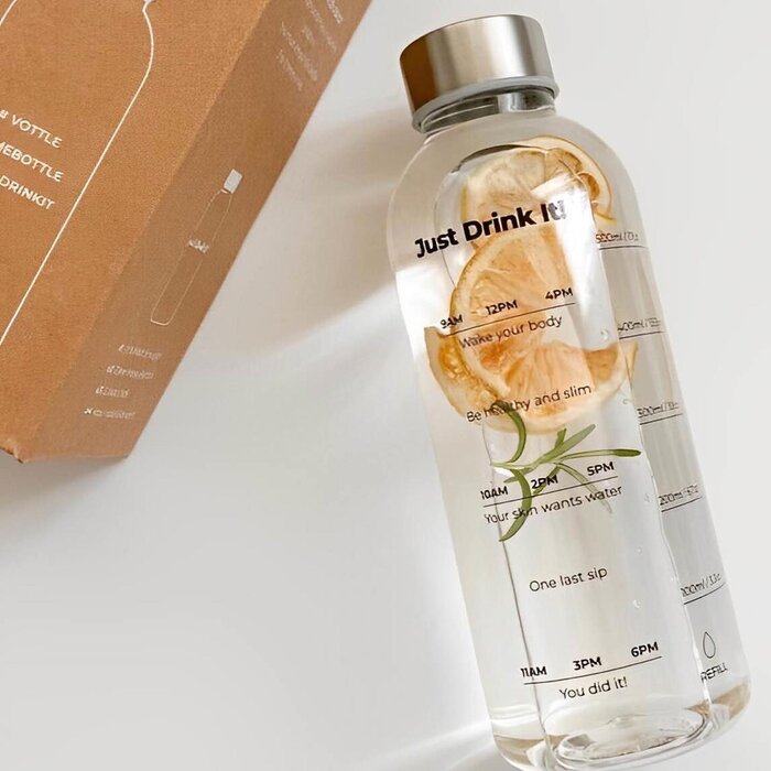 Умная бутылка для воды TimeBottle с временными метками, 500мл – экосолución для здоровых привычек