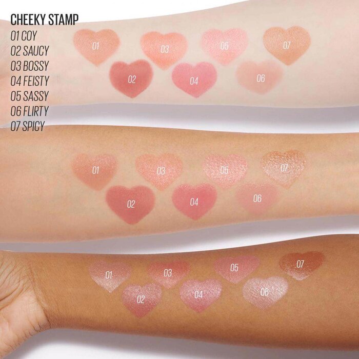KAJA Beauty румяна с каучуковой текстурой для щёк 01 Coy (Dusty Rose)