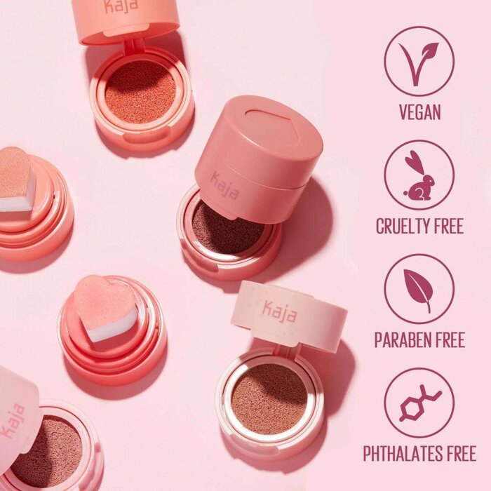 KAJA Beauty румяна с каучуковой текстурой для щёк 01 Coy (Dusty Rose)
