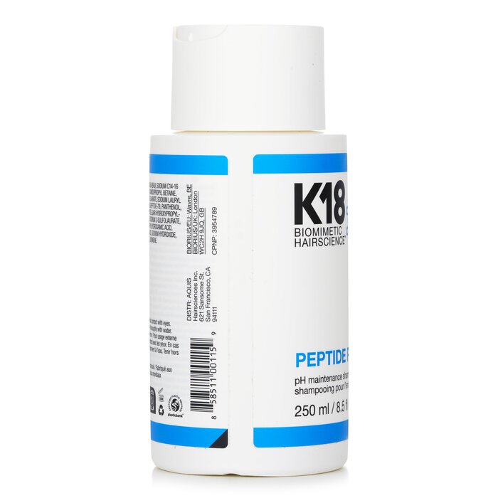 Шампунь K18 Peptide Prep для поддержания pH с пептидами для окрашенных и поврежденных волос, 250 мл