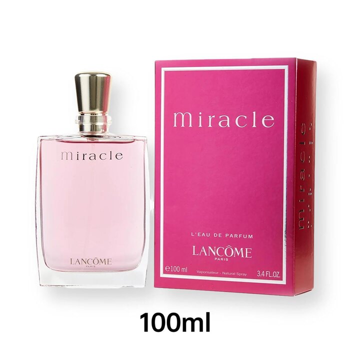 Парфюм Miracle от Lancôme, 100 мл — цветочно-фруктовый аромат для женщин, символизирующий радость и индивидуальность.