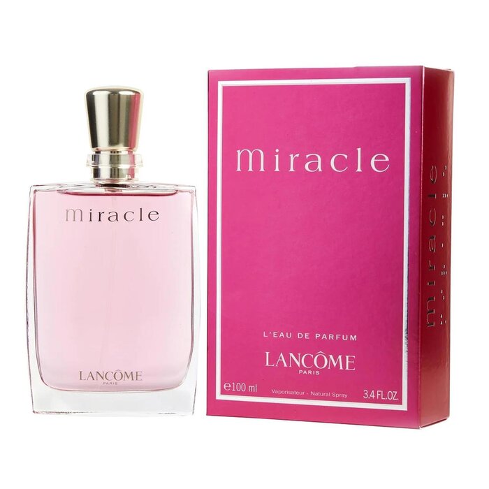 Парфюм Miracle от Lancôme, 100 мл — цветочно-фруктовый аромат для женщин, символизирующий радость и индивидуальность.
