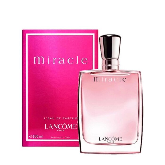 Парфюм Miracle от Lancôme, 100 мл — цветочно-фруктовый аромат для женщин, символизирующий радость и индивидуальность.