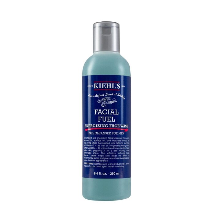 Очищающий гель для лица с кофеином и витаминами Kiehl's Facial Fuel, 250 мл