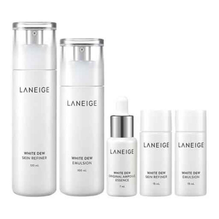 Набор средств для увлажнения и осветления кожи Laneige White Dew, 3 продукта