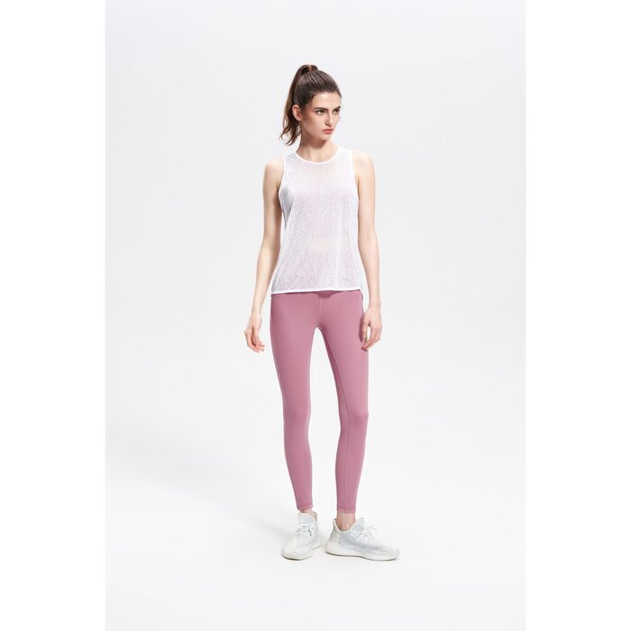 Майка Titika Twist Back белая XS с перекрещенными спинками, 100% полиэстер, для спорта и повседневной носки