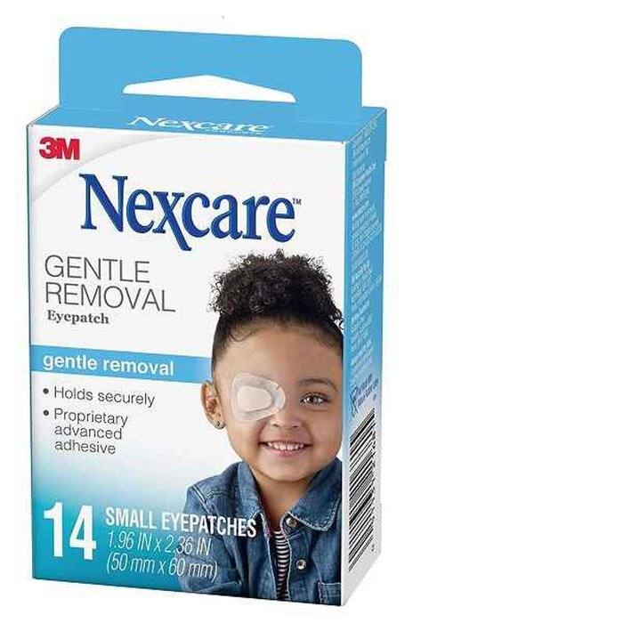 Патчи для глаз Nexcare Gentle Removal, 14 шт, гипоаллергенные, для детей и чувствительной кожи