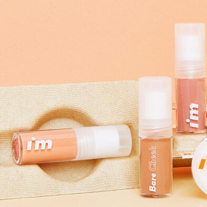 Жидкий румяна I'M MEME Bare Cheek с натуральными пигментами для лица, 01 Bouncy Orange