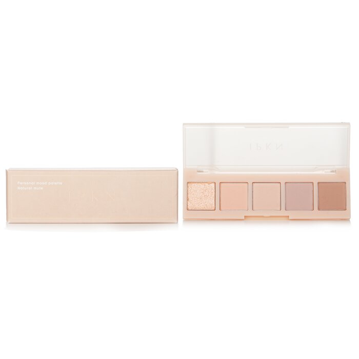 Палетка теней для век IPKN Natural Mute, 5 г - нежные нюдовые оттенки для естественного макияжа