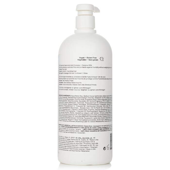 Thirsty Girl Coconut Milk Anti-Frizz Shampoo 1000ml/33.8oz