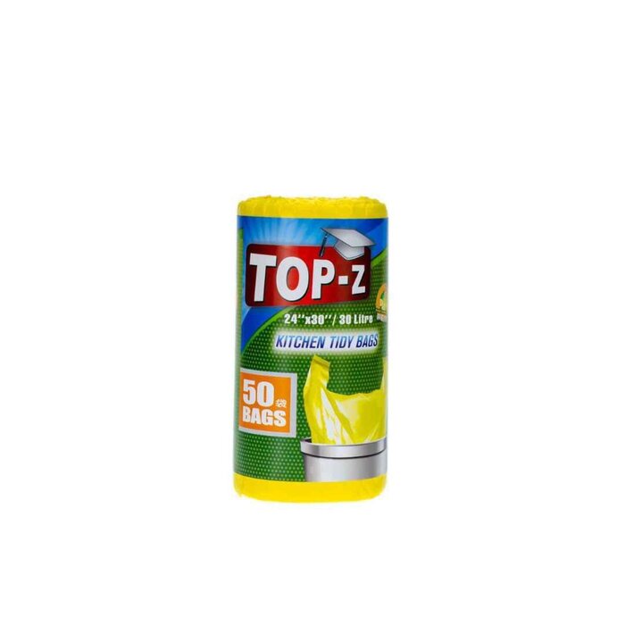 Мусорные пакеты TOP-Z с ручками, 61х87,5 см, 50 шт, яблочный аромат, прочные и надежные для дома