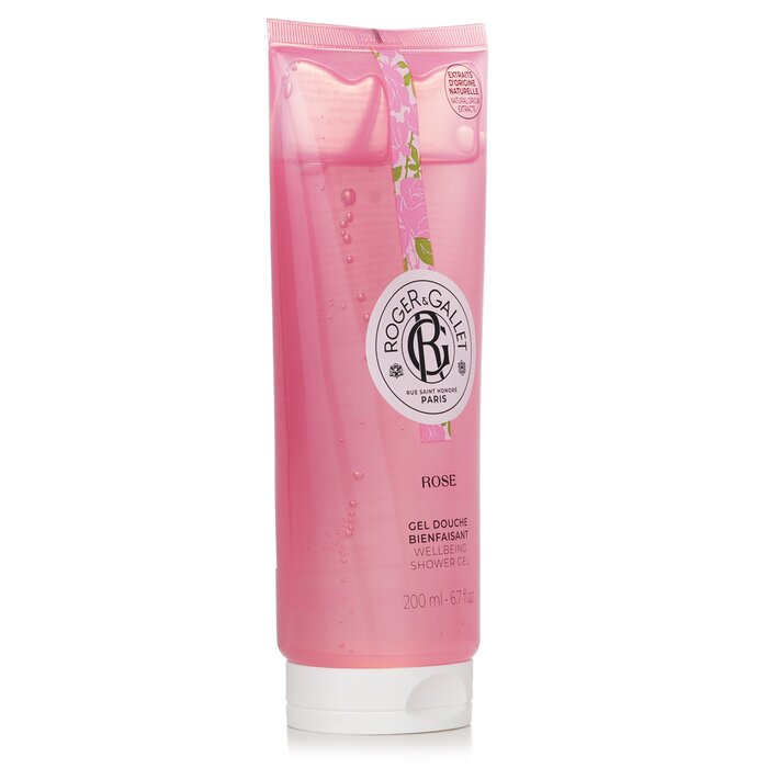 Гель для душа Roger & Gallet с эфирным маслом дамасской розы и алоэ вера, 200 мл