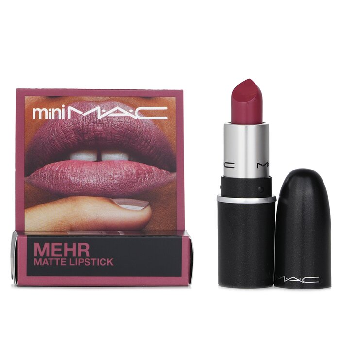 Мини-матовая помада MAC #608 Mehr, 1.8 г — нюд с розовым подтоном для губ, увлажняющая формула, идеальна для повседневного и вечернего макияжа.