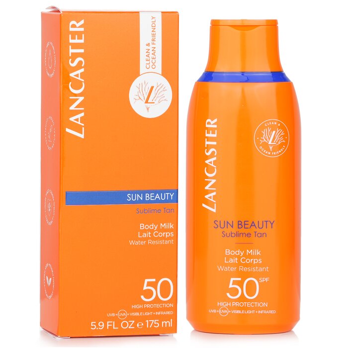 Brand: LancasterOld Name: Sun Beauty Body Milk SPF50 175ml/5.9ozSize: 175ml/5.9ozDescription: Солнечное молочко для тела Lancaster идеально подходит для тех, кто ищет надежную защиту от солнца без неприятных ощущений. С SPF 50 это средство не только предо