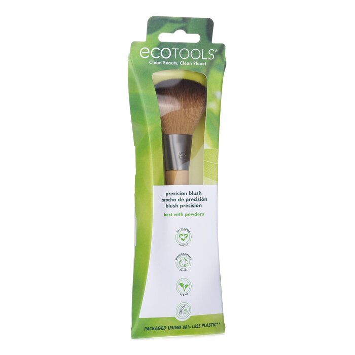 Кисть для румян EcoTools с синтетическими волокнами, точное нанесение, 1 шт.