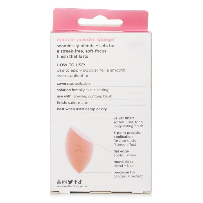 Спонж для макияжа Miracle Powder от Real Techniques для нанесения пудры, 1 шт.
