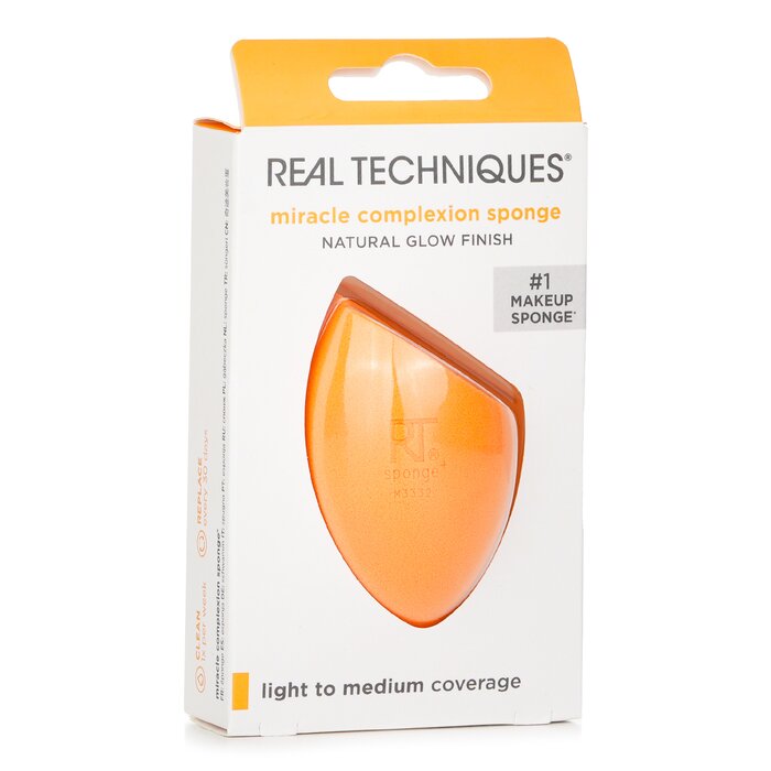 Губка для макияжа Real Techniques Miracle Complexion Sponge для идеального смешивания жидких и кремовых текстур
