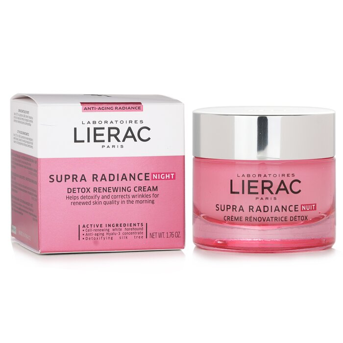 Крем для лица Lierac Supra Radiance с антиоксидантами, восстанавливающий ночной, 50 мл