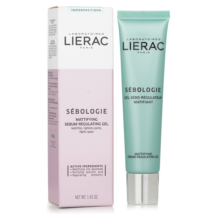 Гель для лица Lierac Sébologie с салициловой кислотой, матирующий и регулирующий себум, 40 мл