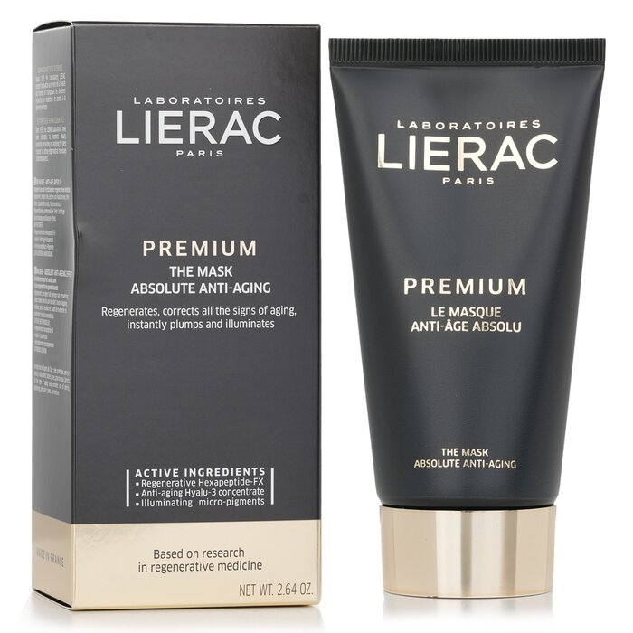 Lierac маска для лица с гиалуроновой кислотой premium, 75 мл — против морщин и для глубокого увлажнения