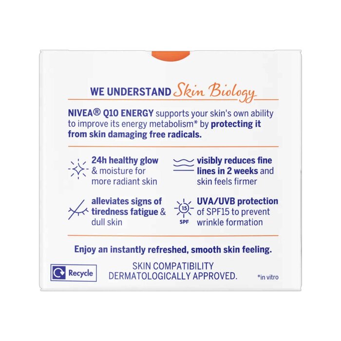 Крем для лица Nivea Q10 Energy с гуараной, для сияния кожи, 50 мл