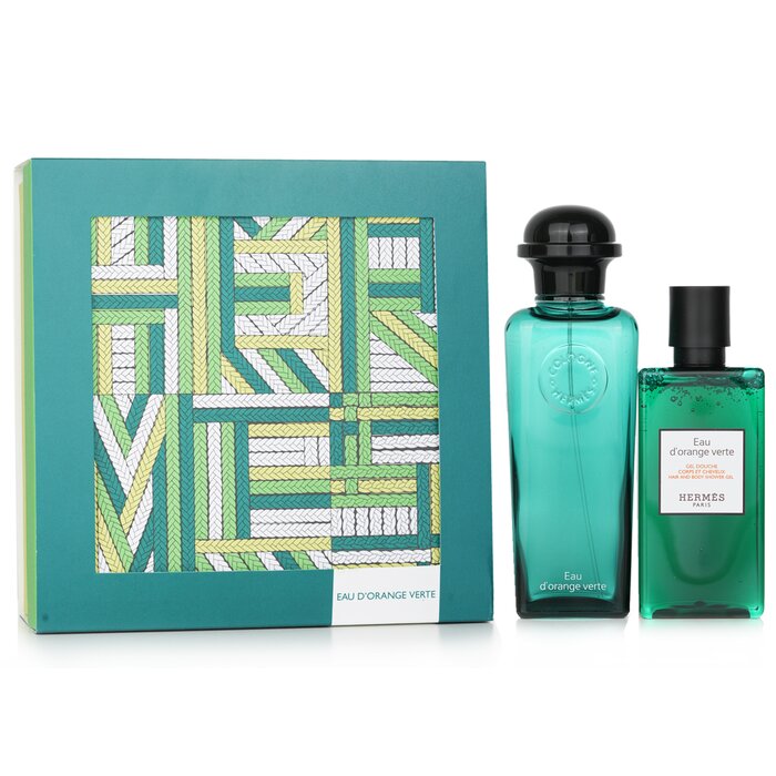 Подарочный набор Eau d'Orange Verte от Hermès, 2 шт. — аромат с цитрусовыми нотами для нежного освежения