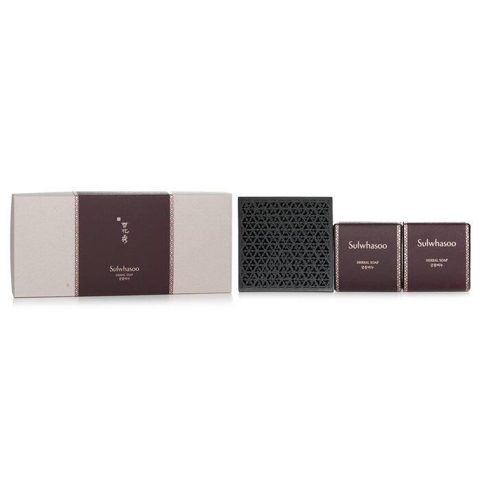 Набор травяного мыла Sulwhasoo с экстрактами женьшеня и корицы, 200 г (100 г x 2)
