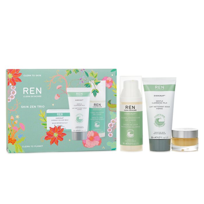 набор ухаживающих средств REN "Skin Zen" для лица, 3 предмета