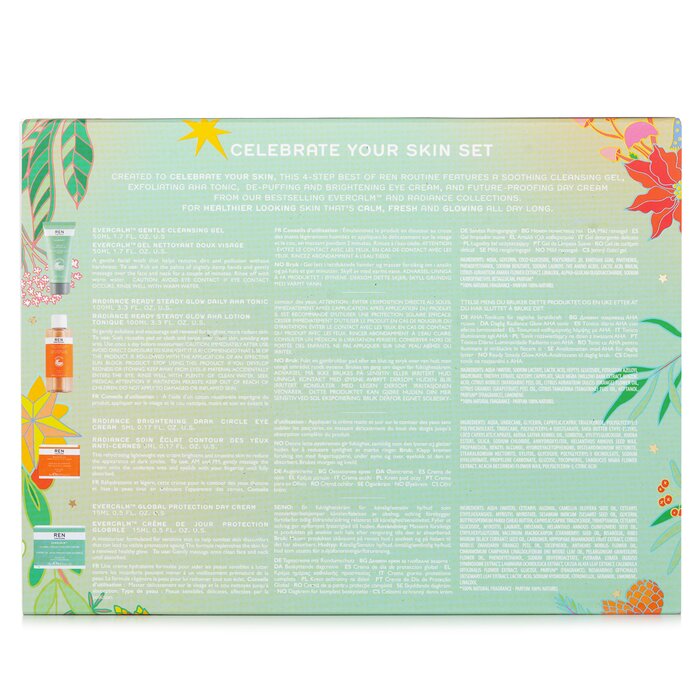 Набор средств для ухода за кожей Celebrate Your Skin REN, 4 шт.