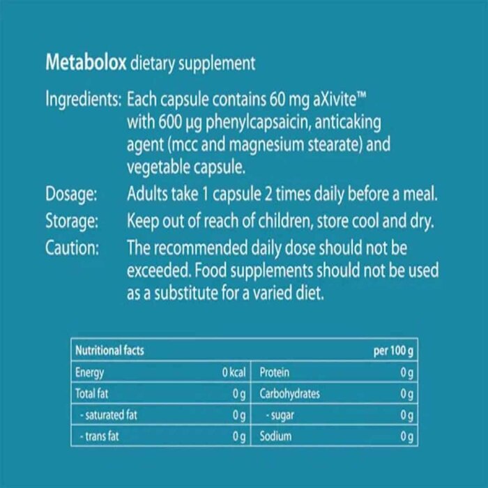 aXimed Metabolox капсулы для улучшения метаболизма кожи 60 шт.