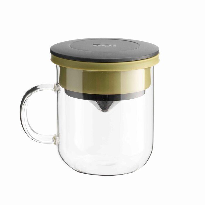 Умная чашка Duo Dripper Mug 2.0 с встроенной системой заваривания, 350 мл, зеленая от PO