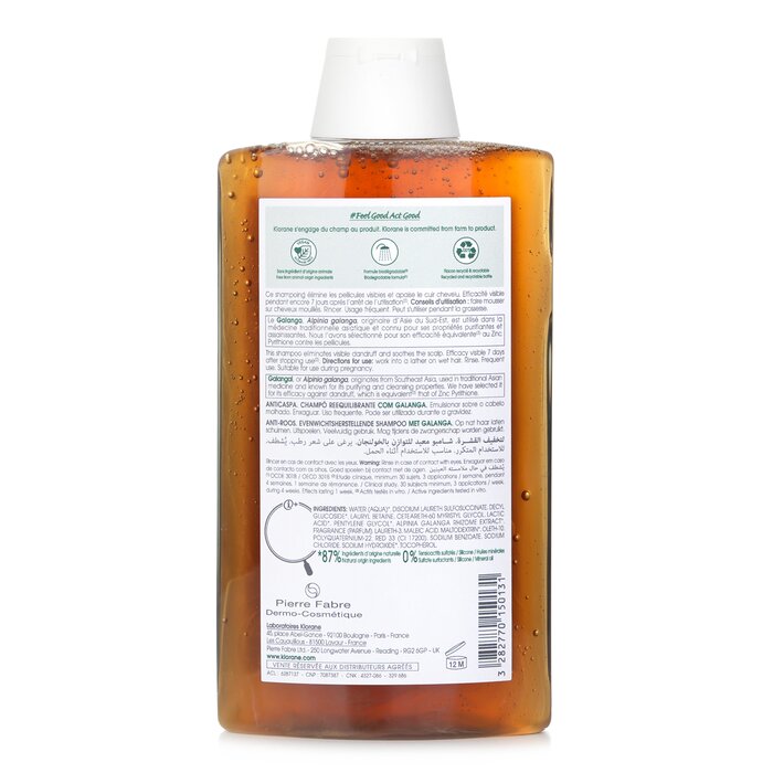 Rebalancing Shampoo With Galangal (Anti-Dandruff) 400ml