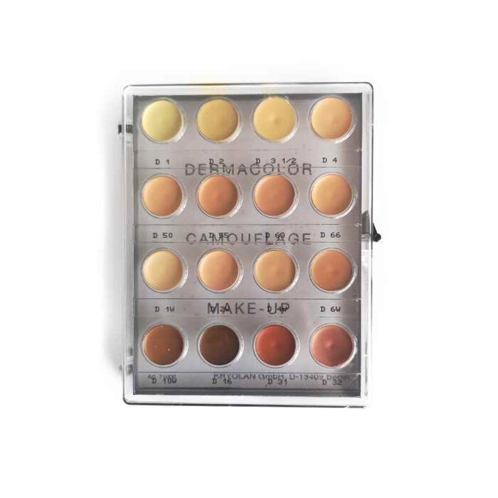 Мини-палитра для маскировки Derma Color с профессиональными пигментами, 12 г