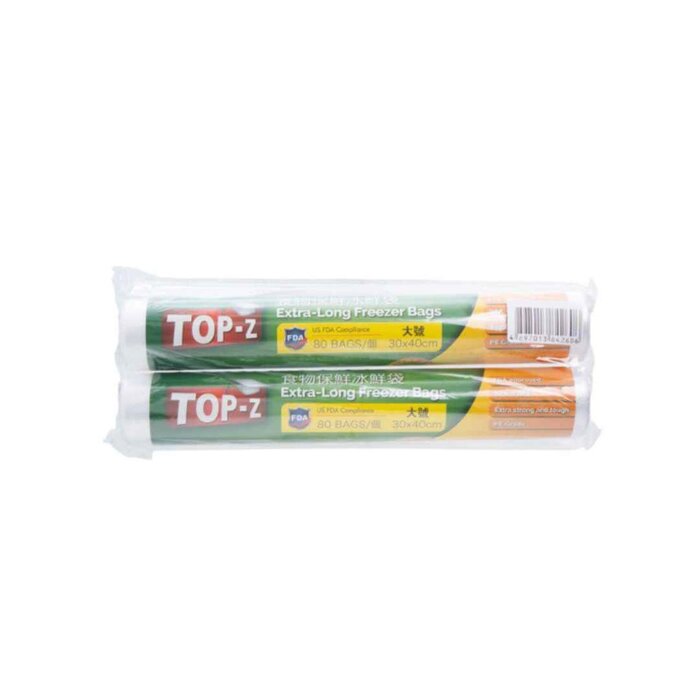 Пакеты для заморозки TOP-Z, 80 шт, 30x40 см, многоразовые, прочные, герметичные для мяса, рыбы и овощей