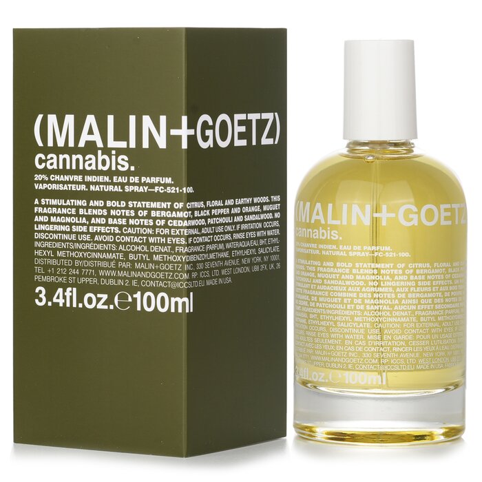 Парфюм Cannabis от MALIN+GOETZ, 100 мл — гармония свежести и древесных нот для мужчин и женщин
